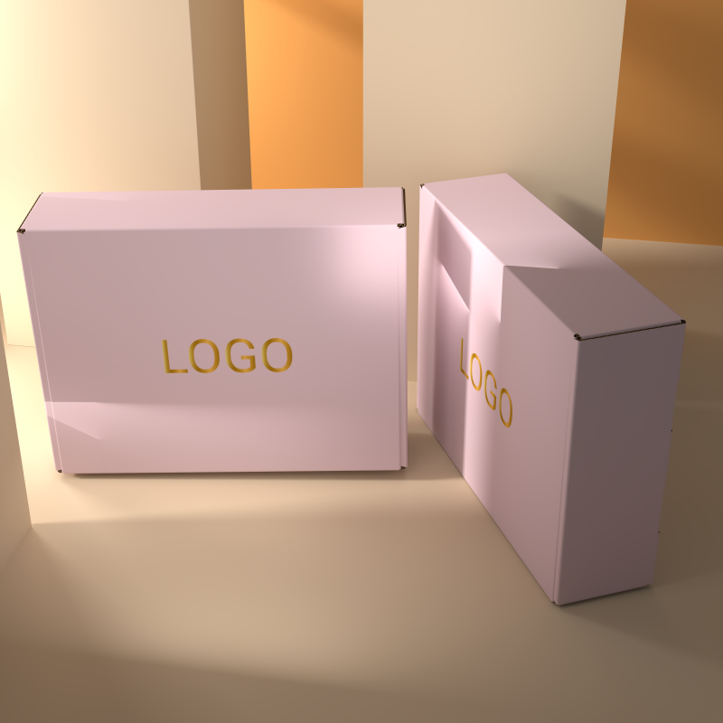 Custom Private Label Product Sticker Paper Packaging Box Corrugated Box for Printing Adhesive Stickers