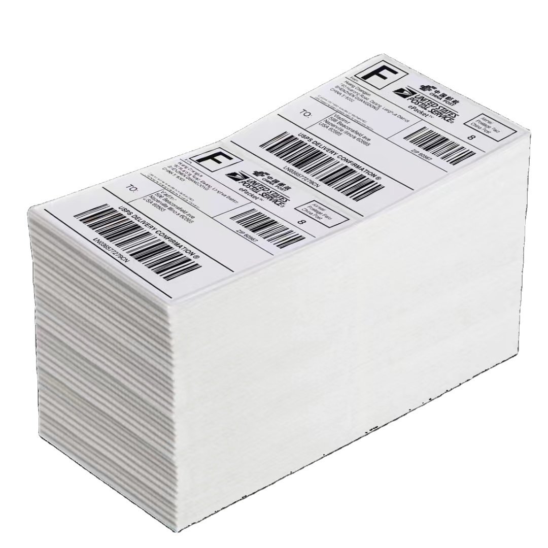 Heat Transfer Bar Code Sticker Label Roll Thermal Paper Waterproof Custom Stickers Adhesive Sticker Plastic Bag + Carton Accept