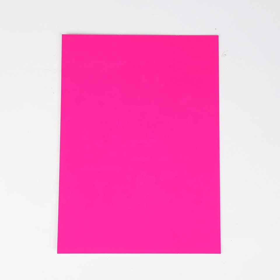 Custom A4 size fluorescent sticker colorful Self Adhesive Sticker Paper