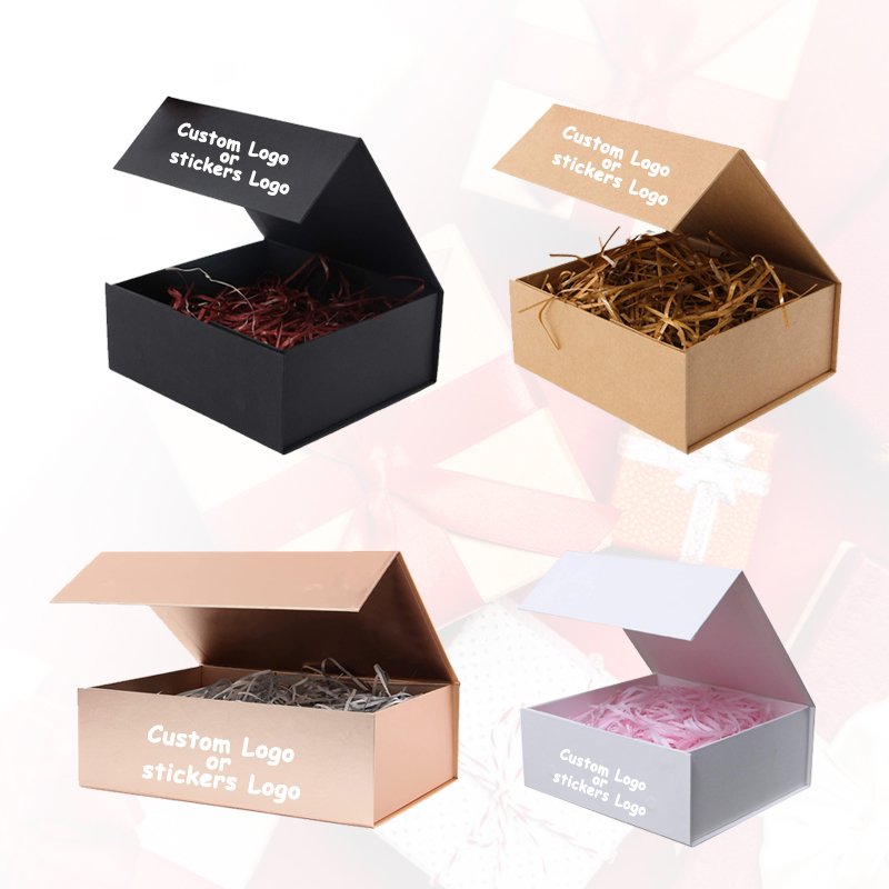 HXD Best Sale Black Folding Magnetic Watch Jewelry Packaging Boxer for Valentine's Day Surprise Gift