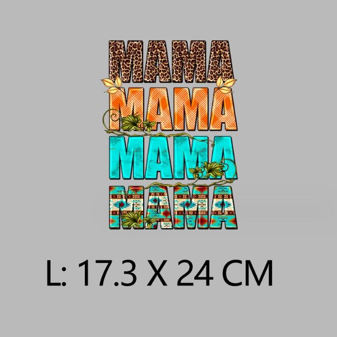 Mother's Day Mom DTF Heat transfer vinyl designs best dog mom mama stickers iron on prints ready to press for t-shirts