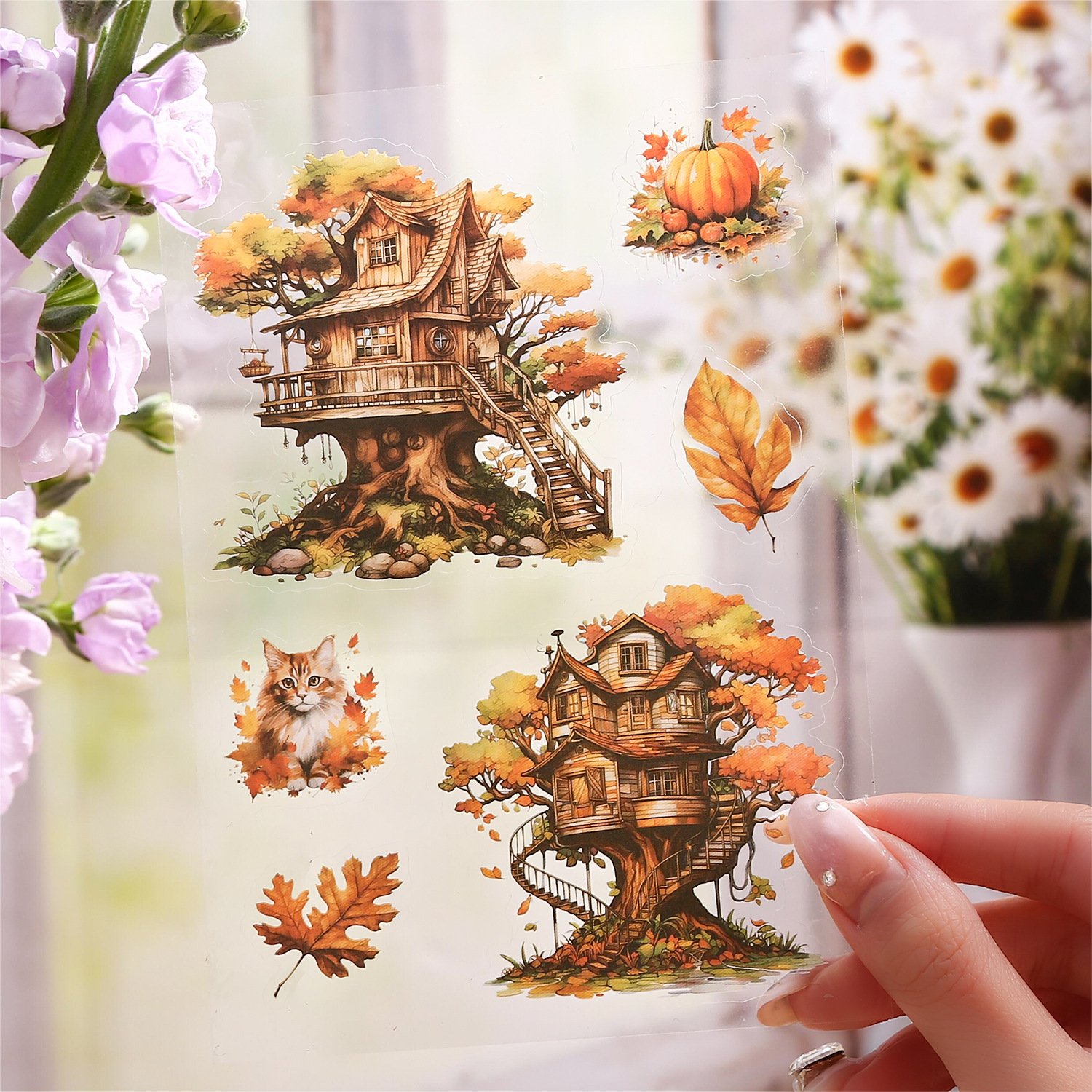 20pcs/pack PET sticker book My Garden Series Vintage Handbook DIY Decoration Stickers large capacity material decoration