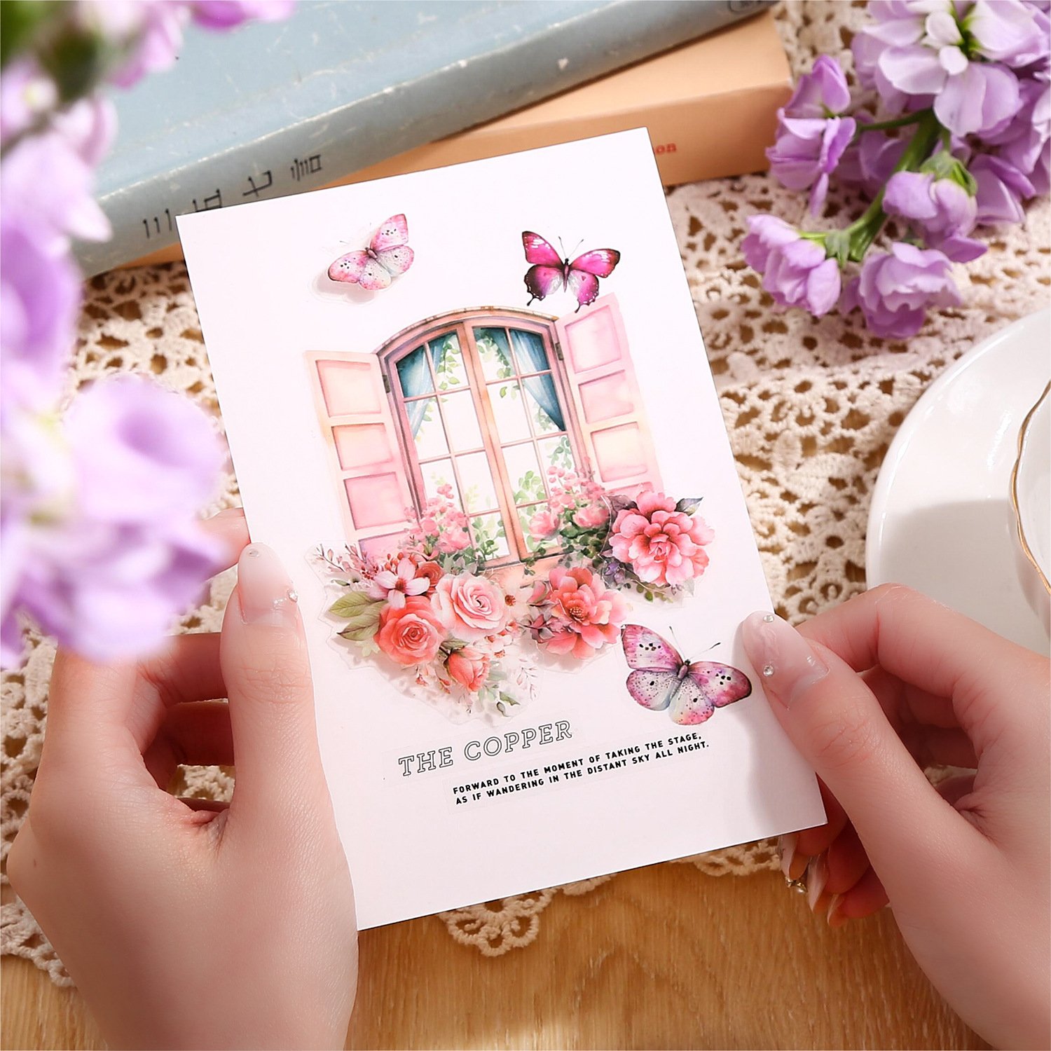 20pcs/pack PET sticker book My Garden Series Vintage Handbook DIY Decoration Stickers large capacity material decoration