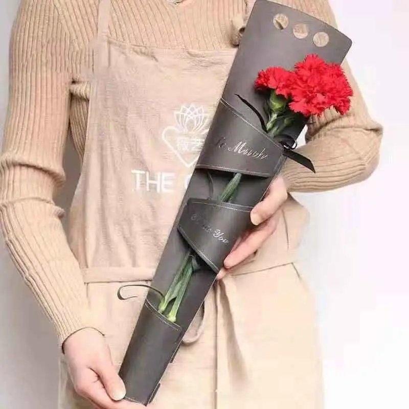 Industry custom ribbon for Valentine Father's Day Birthday Flower Rose gift Packaging boxes for bouquets