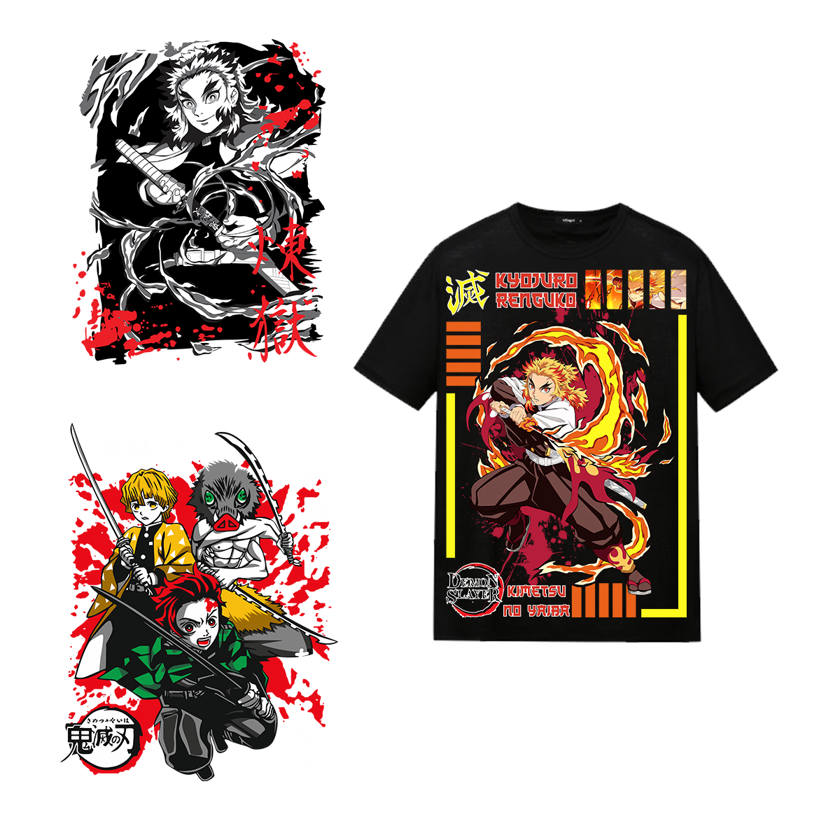 Cartoon Anime T Shirt Fabric Custom Plastisol Iron On Dtf Film Printing dtf transfers ready to press