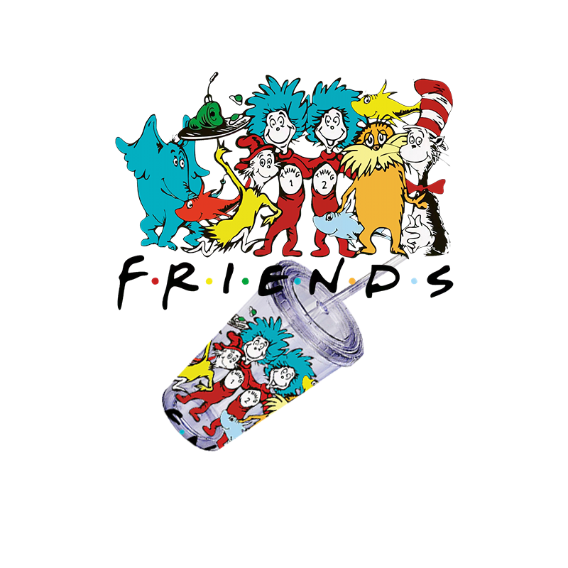 High quality customized anime beach transfer printing UV DTF cup packaging transfer printing sticker
