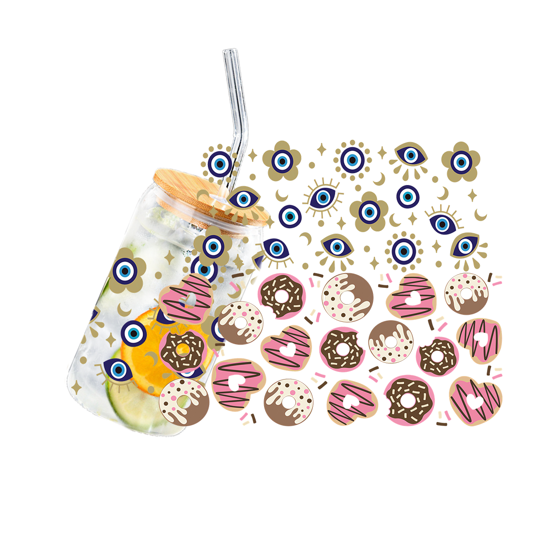 High quality customized anime beach transfer printing UV DTF cup packaging transfer printing sticker