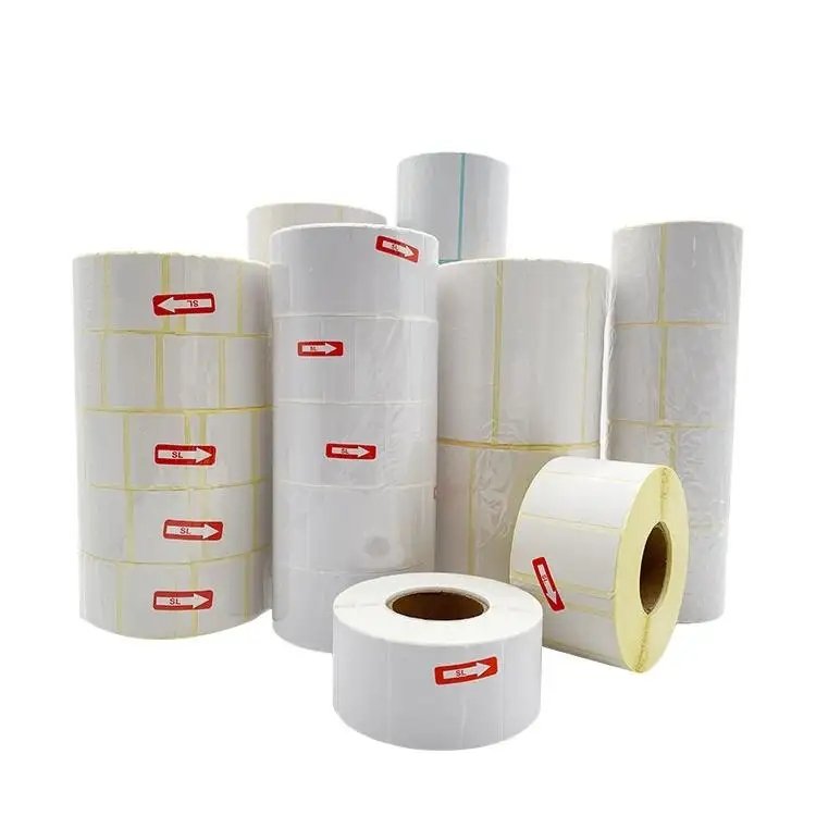 Custom Waterproof Roll A6 Waybill Printing Adhesive Paper 100x150 White Direct Thermal Shipping Label 4x6 inch Thermal Sticker