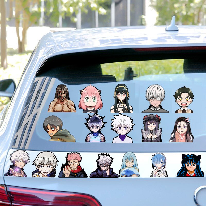1000 Designs Waterproof Adhesive 3D Lenticular Anime Motion Stickers Changing Flips Manga Decals for Car Laptop Refrigerator