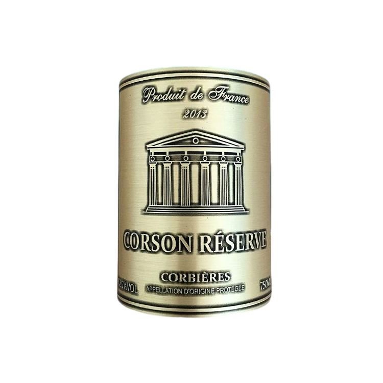 Custom Luxury Shiny Logo Perfume Labels 3d Metal Adhesive Sticker Metal Wine Bottle Stickers