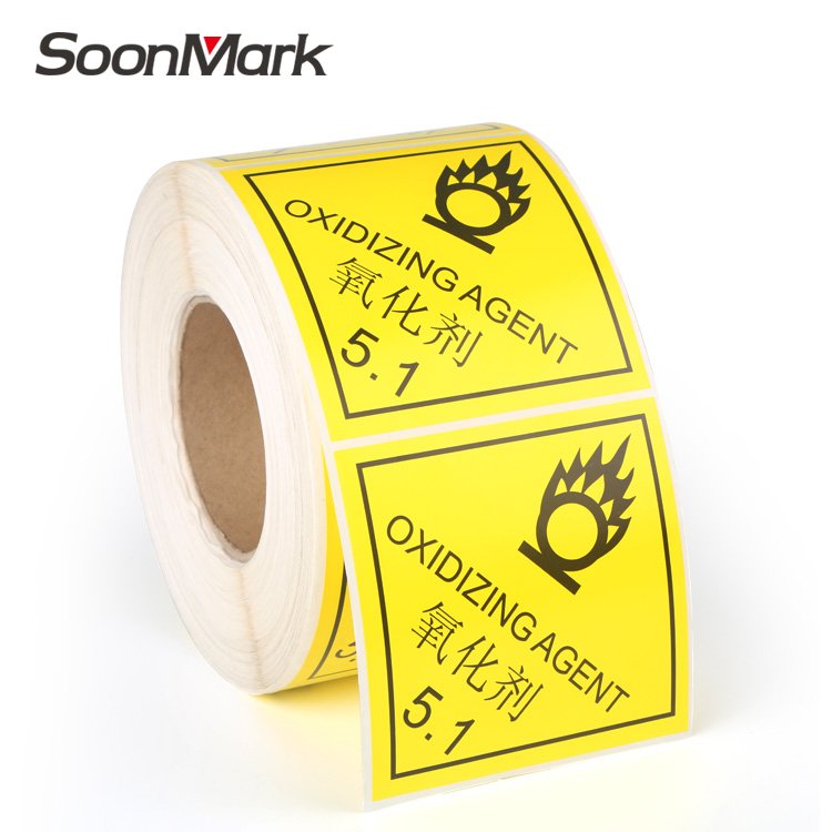 Time & temperature indicator label adhesive warning caution stickers Box Package Waterproof Self Adhesive Warning Fragile Labels