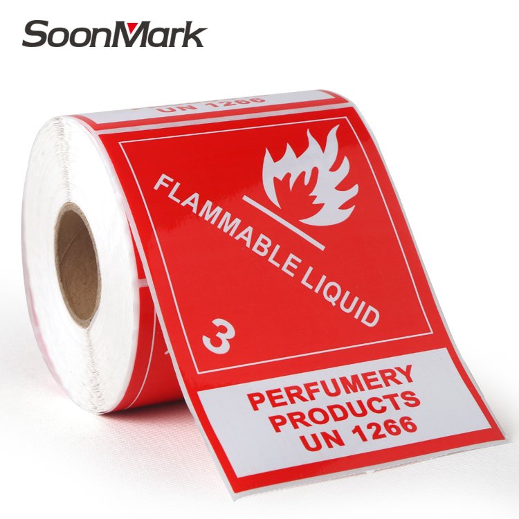 Time & temperature indicator label adhesive warning caution stickers Box Package Waterproof Self Adhesive Warning Fragile Labels