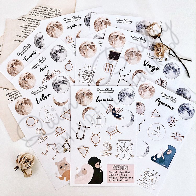 Custom printed stickers custom die cut stickers waterproof for decorative activities