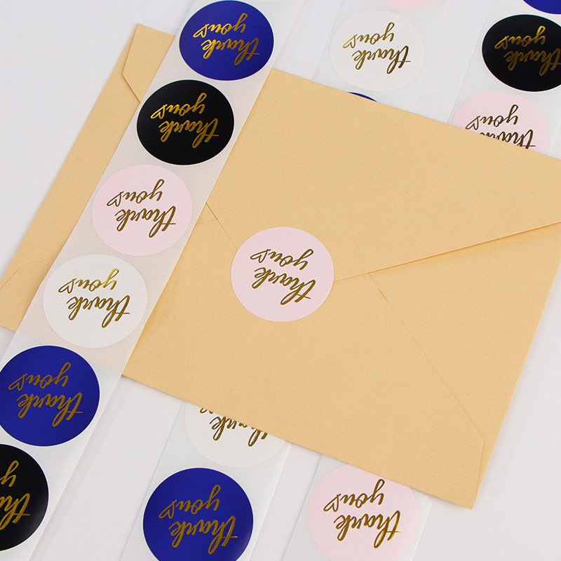 Thermal Sticker Circle Labels, Round Direct Thermal Printer Labels for Business