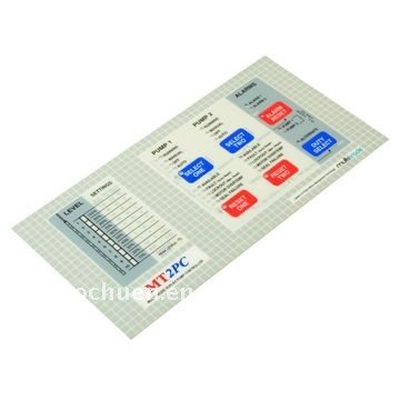OEM Silk Screen Printing Embossed Custom Velvet Matte Plastic Sheet PC Stickers Print Polycarbonate Lexan Label with 3M Adhesive