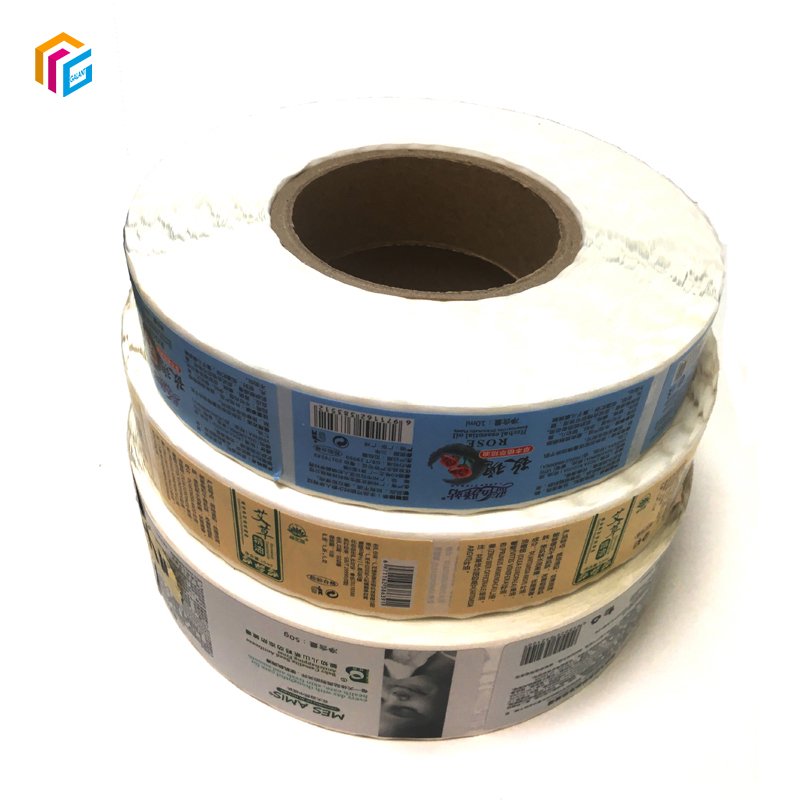 Custom Printing Sticker 3D waterproof PVC Transparent Die Cut Logo Stickers Adhesive Glossy PVC Label Stickers Round Roll