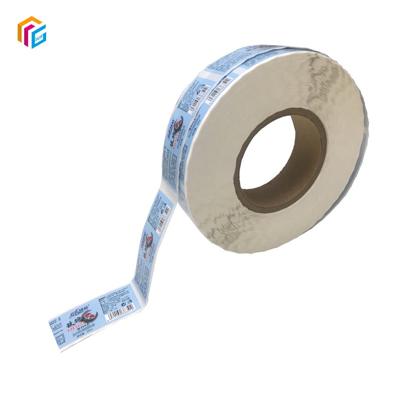 Custom Printing Sticker 3D waterproof PVC Transparent Die Cut Logo Stickers Adhesive Glossy PVC Label Stickers Round Roll