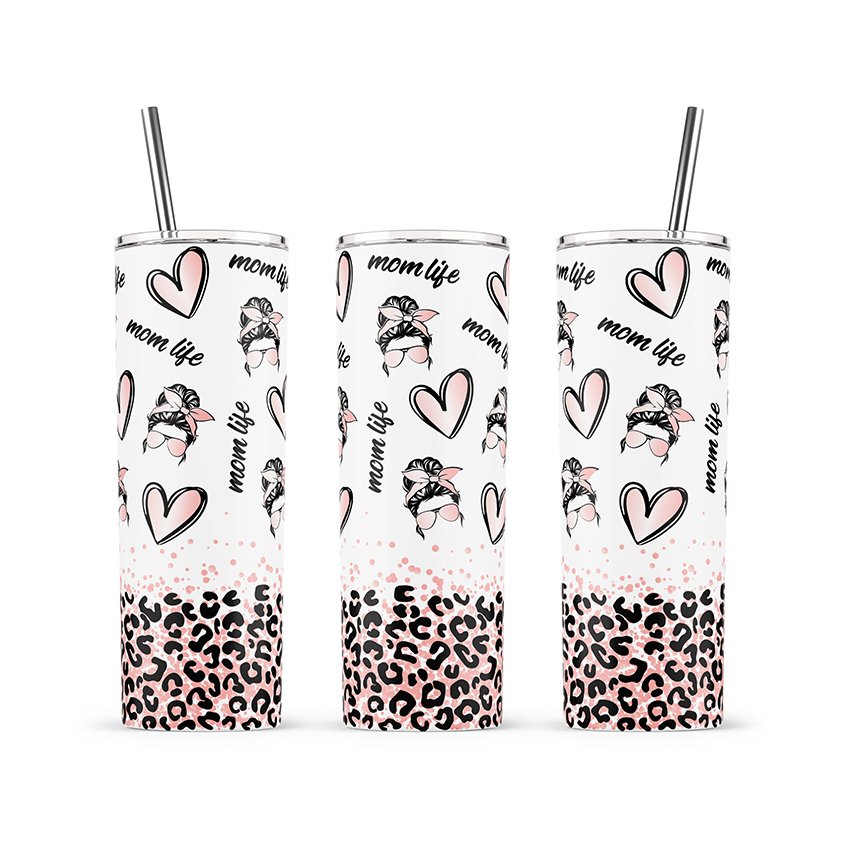 Custom UV DTF Vinyl Cup Wrap Designs Transfer Paper For 20oz Libbey Glass Mugs Coffee Cups Tumblers Sticker