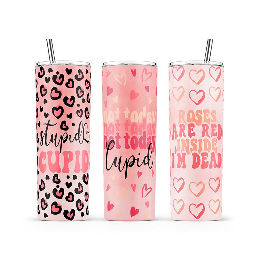 Custom UV DTF Vinyl Cup Wrap Designs Transfer Paper For 20oz Libbey Glass Mugs Coffee Cups Tumblers Sticker