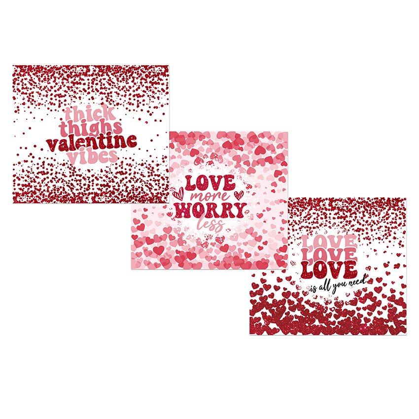 Custom UV DTF Vinyl Cup Wrap Designs Transfer Paper For 20oz Libbey Glass Mugs Coffee Cups Tumblers Sticker
