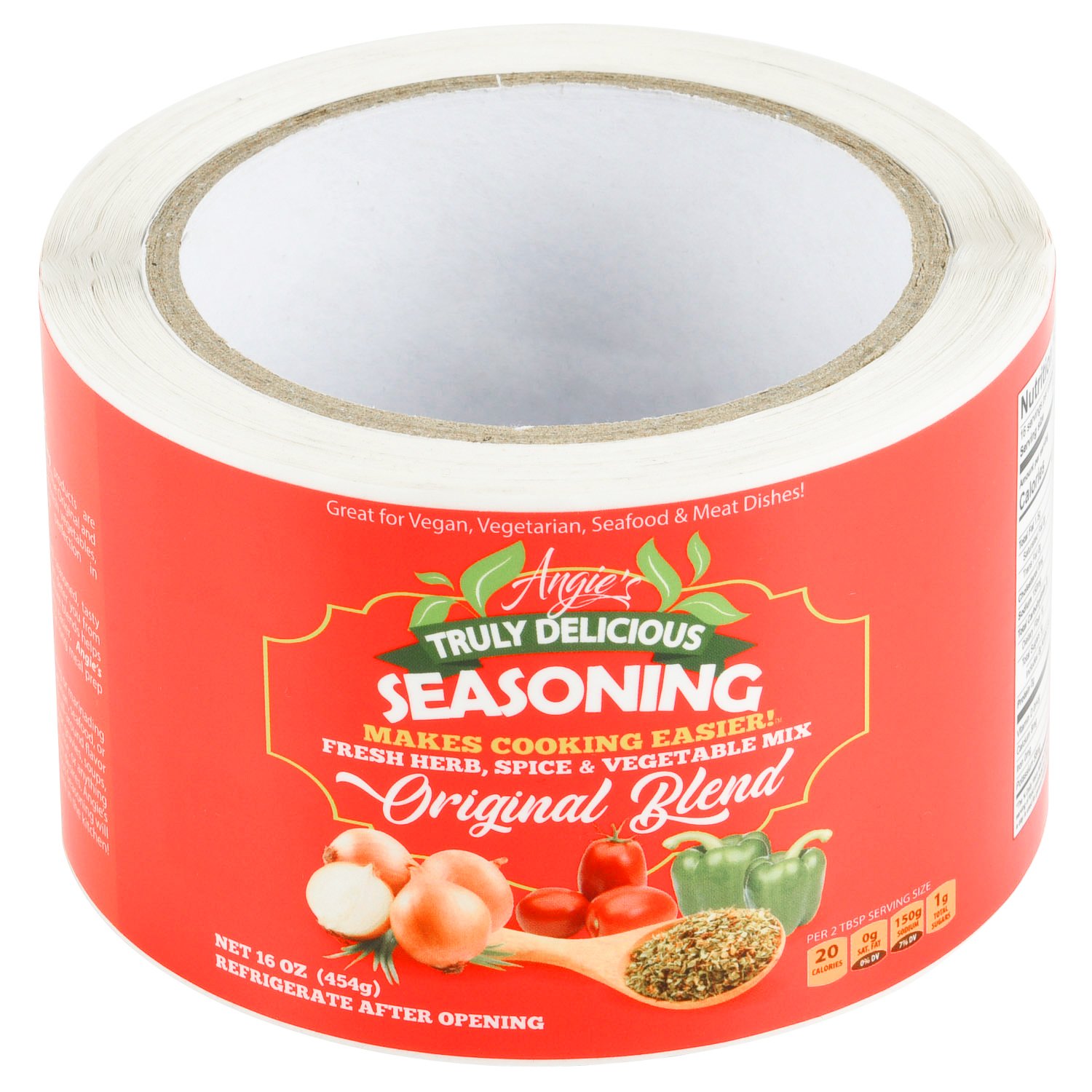 Custom Glossy Self-Adhesive Vinyl & PVC Packaging Labels Waterproof Seasoning Bottle Stickers for Food Package Roll Printed