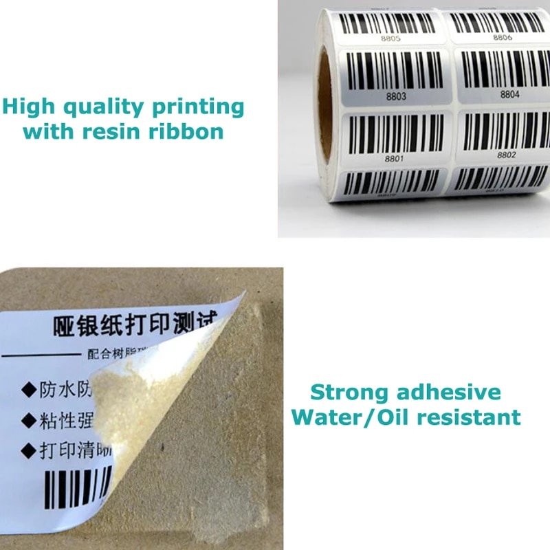 Wholesale Matte Silver Blank Pet Adhesive Label Paper Gloss Finished Dumb Silver Sticker Rolls