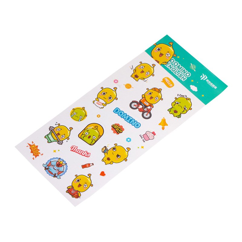 Manufacturer Waterproof vinyl printing decorative cartoon custom company logo sticker for laptop water bottle