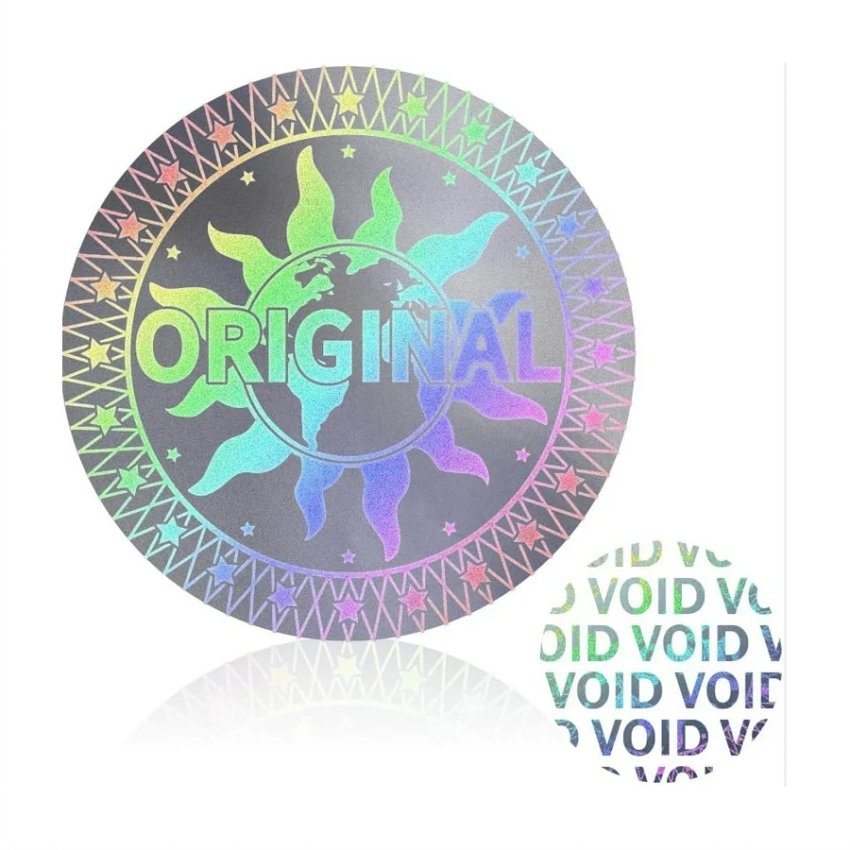 Custom 3D Anti-fake Adhesive Hologram Security Code Sticker Sheet Label