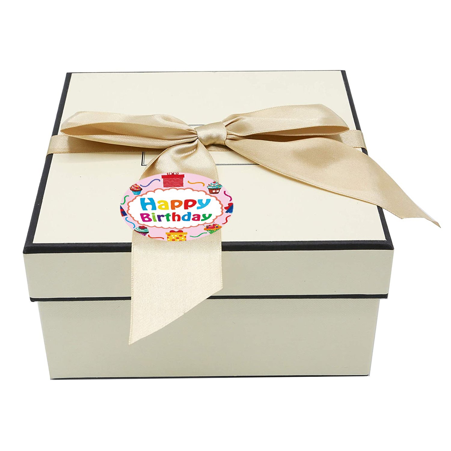 Factory direct sales personalized cute thank you label flower sticker custom logo adhesive waterproof sticker
