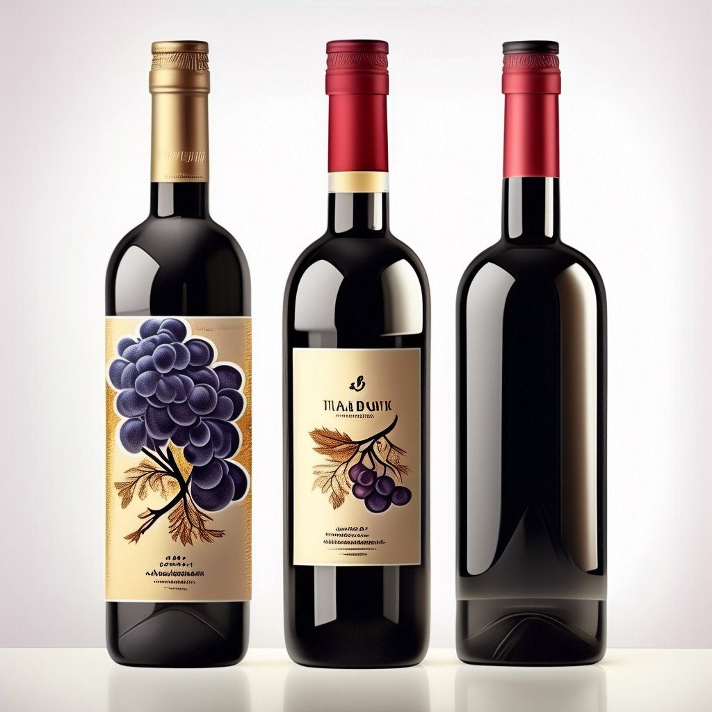 Red Wine Label Custom Labels for Wine Bottles Waterproof Sticker Paper Wine Label