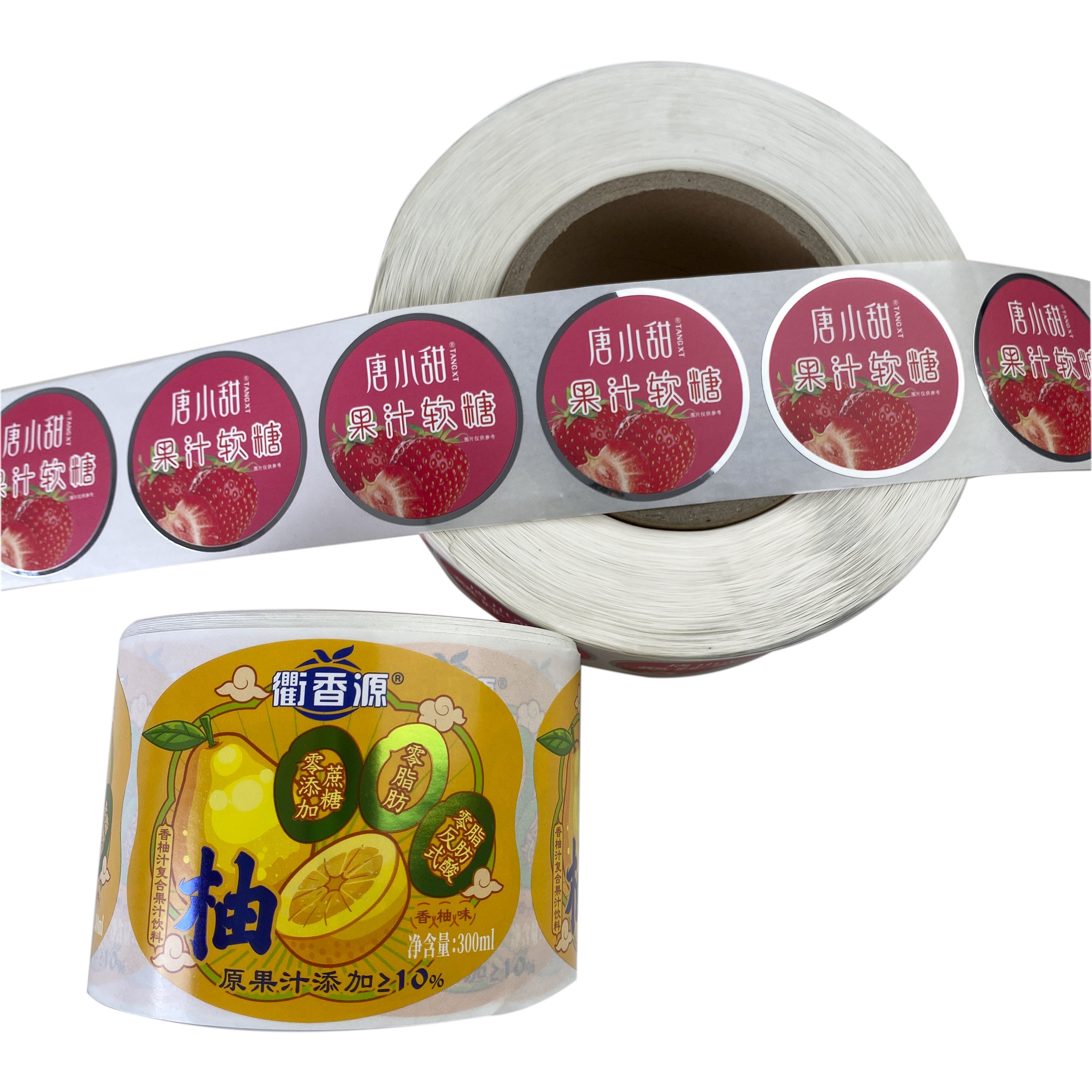 Custom Printing Adhesive Water Bottle Stickers Matte White BOPP Label Printed for Glass Bottle Plastic Package