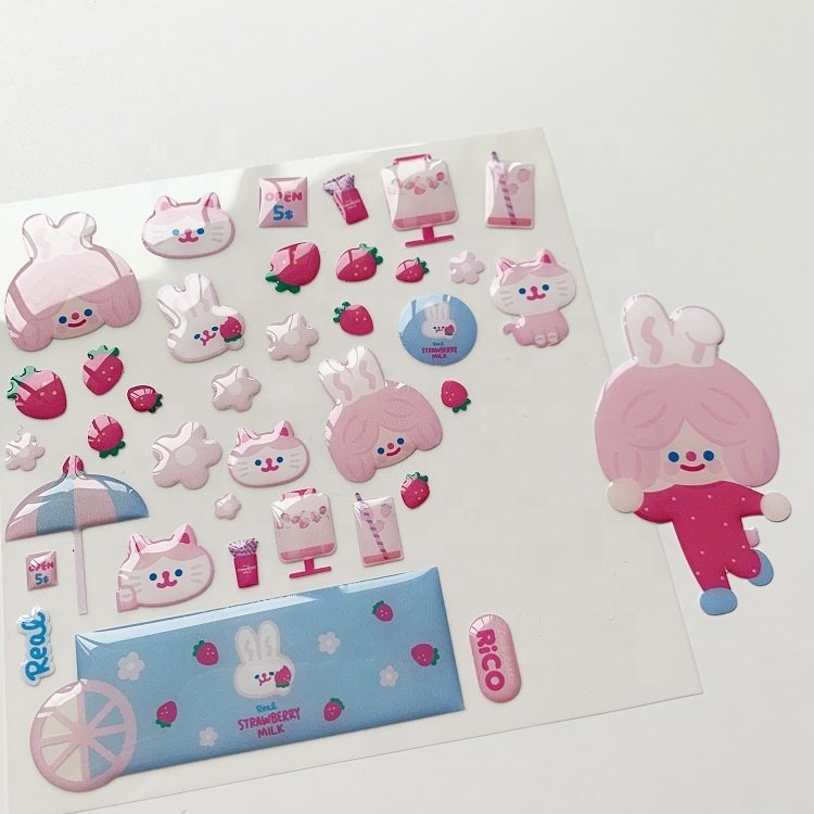 Custom PVC Vinyl Adhesive UV Soft Flexible Epoxy Resin 3D Dome Sticker