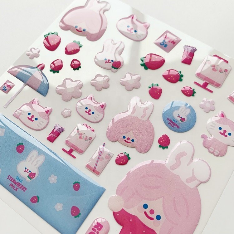 Custom PVC Vinyl Adhesive UV Soft Flexible Epoxy Resin 3D Dome Sticker