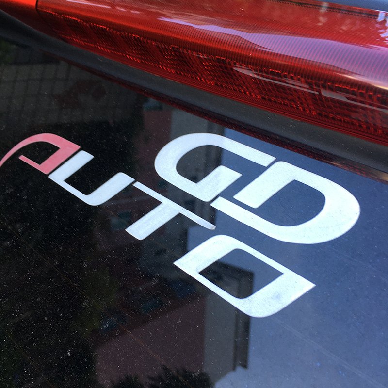 custom car window sticker promotional car decal