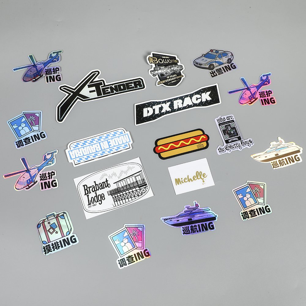 Removable Good Flexibility Waterproof Die Cut Adhesive Label Vinyl PVC Adhesive coffee Stickers