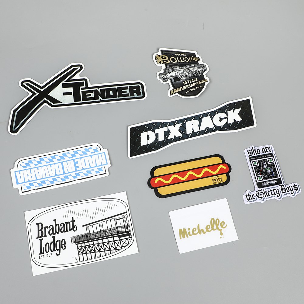Removable Good Flexibility Waterproof Die Cut Adhesive Label Vinyl PVC Adhesive coffee Stickers