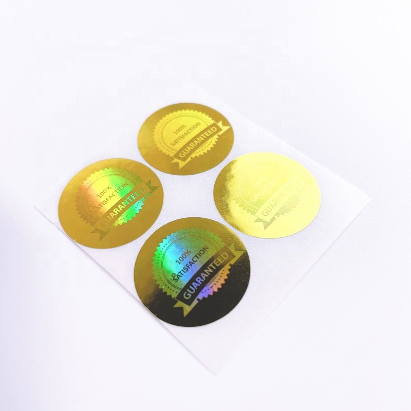 Cheap custom print hologram guarantee void sticker barcode label stickers