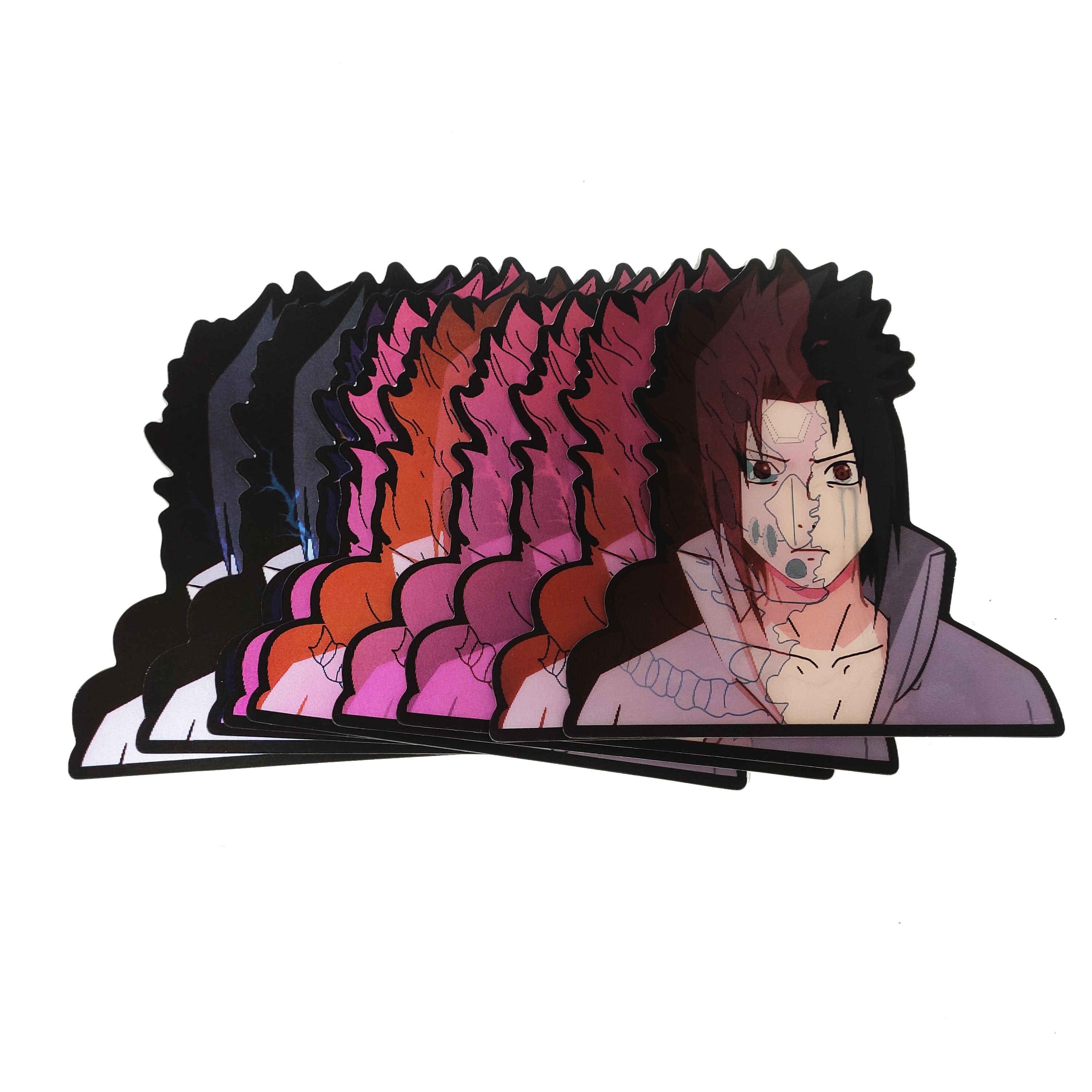 Handsome Anime Boy Newest Designs Three Pictures Changing Motion Stickers Anime Car Decal 3D Cartoon Waterproof Decals