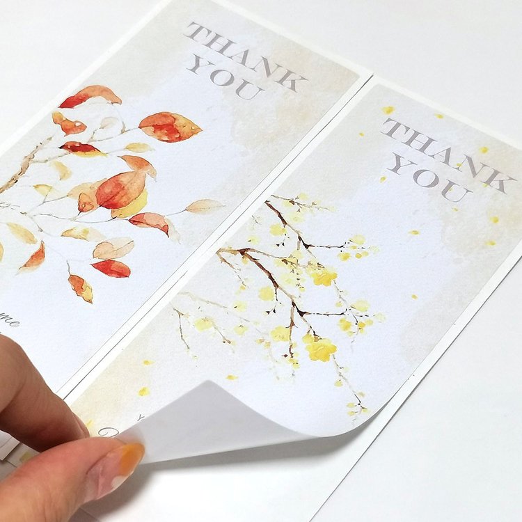 50pcs/Bag 15x6 cm Waterproof Sealing Thank You Label Sticker for Packaging Box