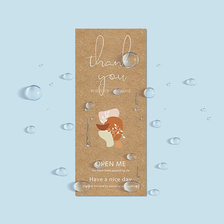 50pcs/Bag 15x6 cm Waterproof Sealing Thank You Label Sticker for Packaging Box