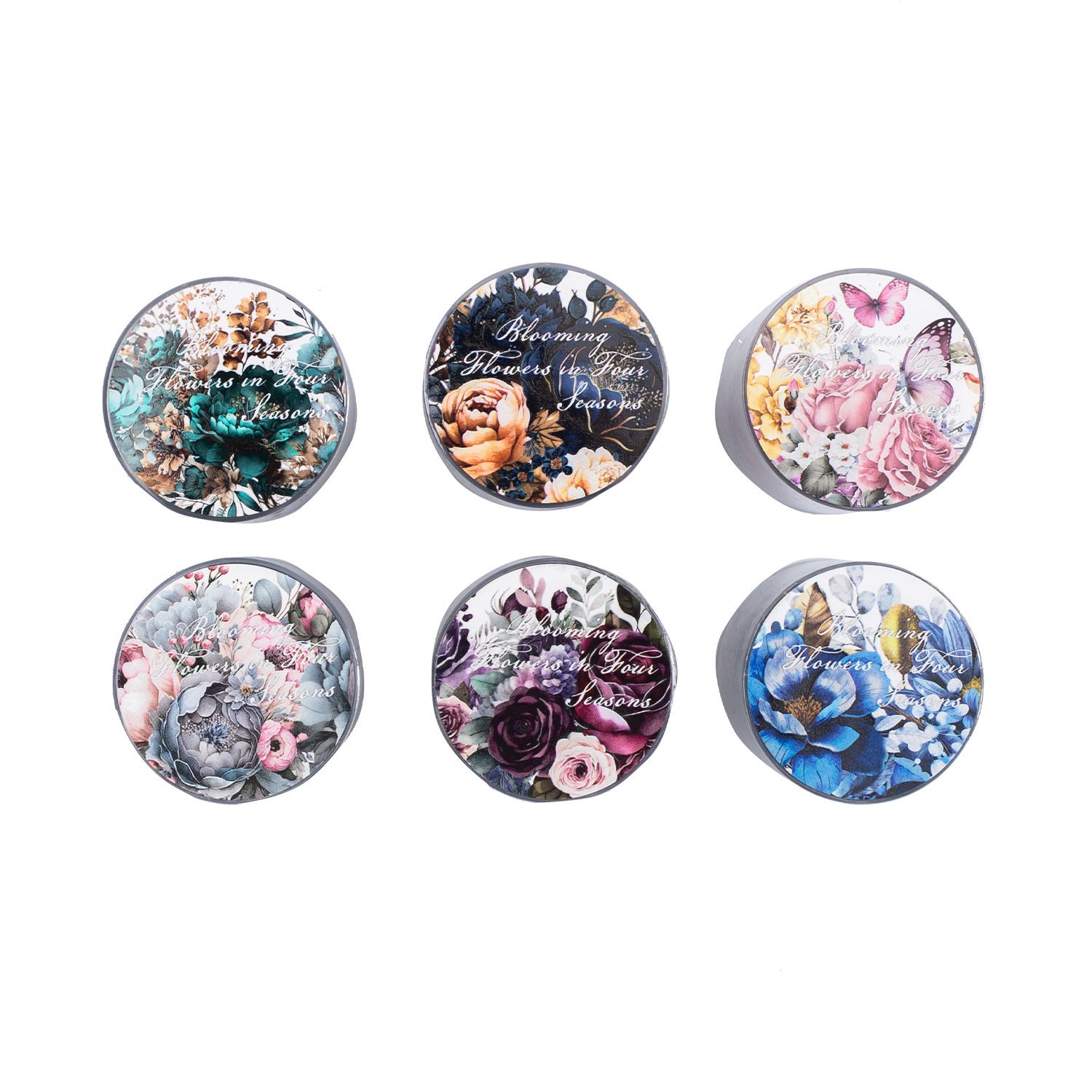 2M/Roll PET Tape Flowering Seasons Series Plants Layout Material Recycled Stickers