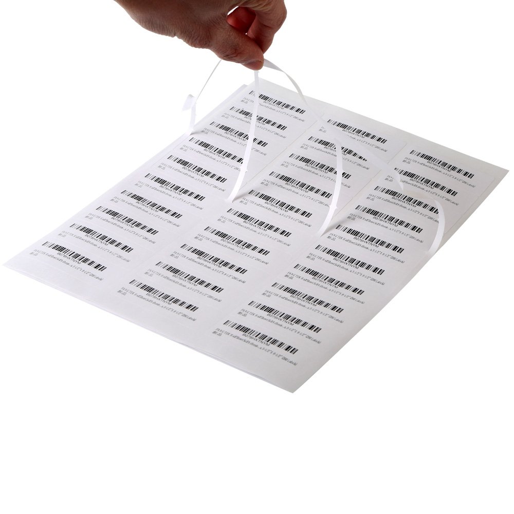 us letter size barcode sticker sheet address/shipping label 4 x 2" thermal labels shipping labels 2 per sheet