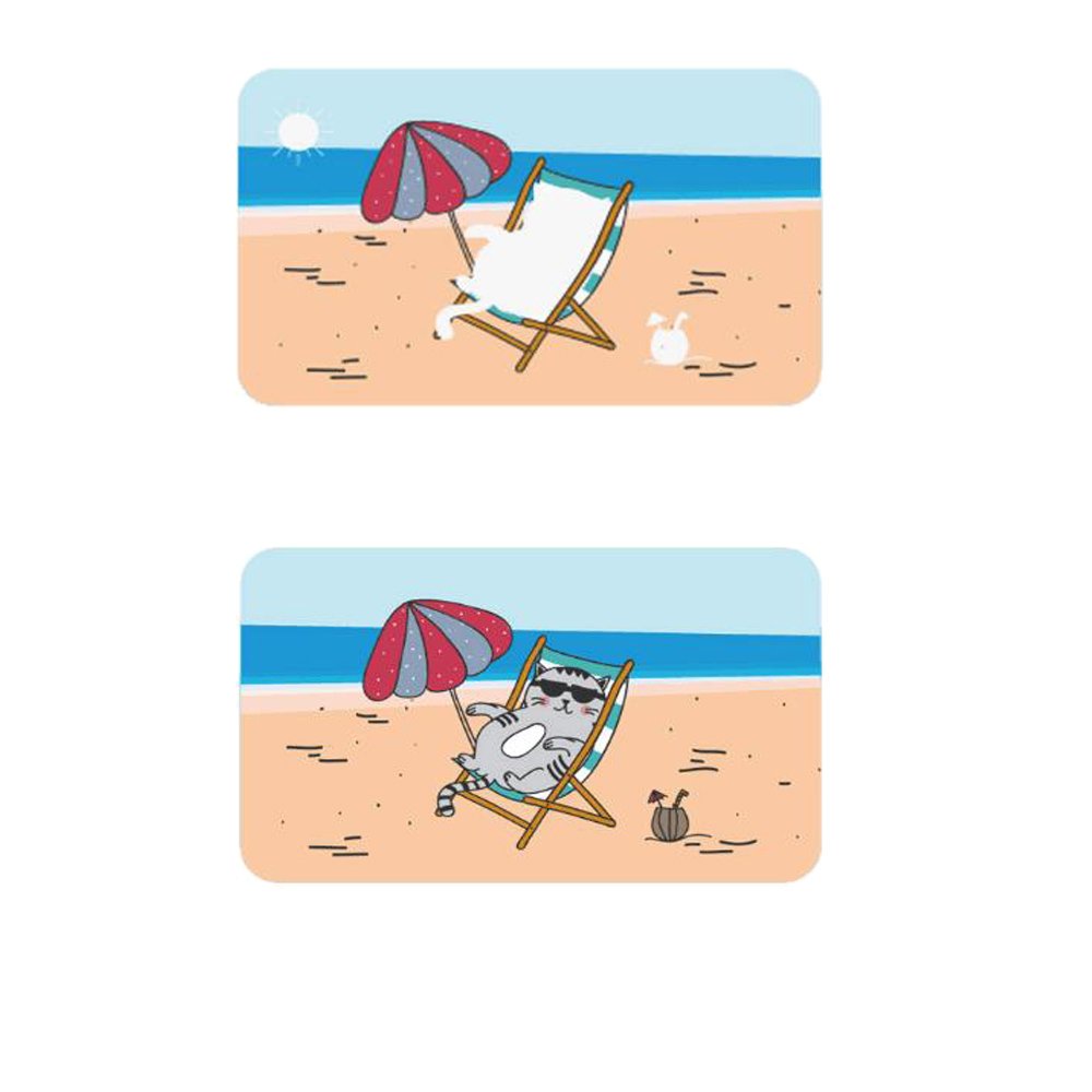 Reversible Change Color in Water Potty Training Sticker