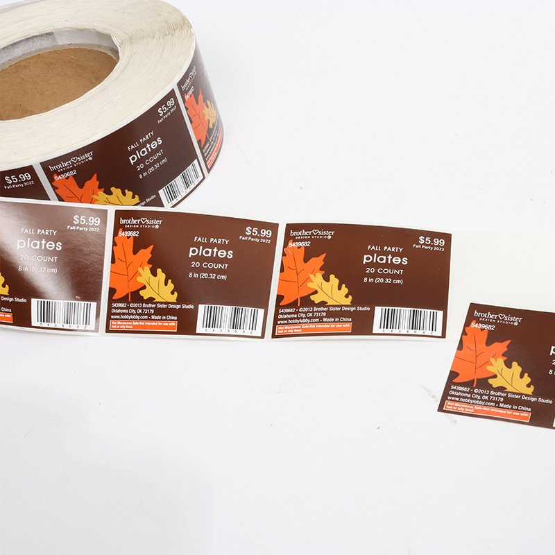 Custom Logo Labels Roll For Private Business Adhesive Waterproof Vinyl Paper Round Thank You Logo Stickers Packaging Labels