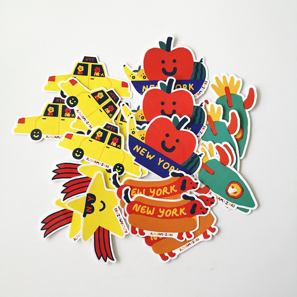 Most Popular Waterproof Custom Sticker Cute Cartoon Anime Decorative Die Cut Customized Logo Vinyl Stickers for Kids Home Laptop
