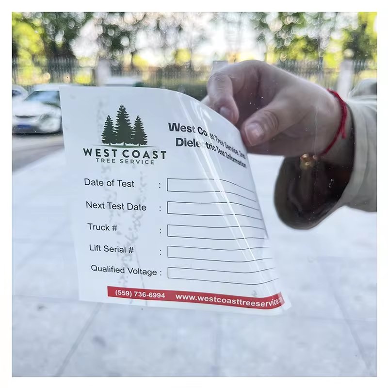 Convenient Use Custom Design Static Window Clings Reusable No Glue Window Cling Stickers For Shop Window