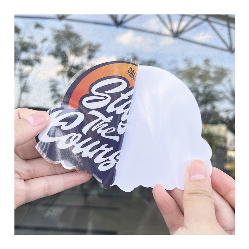 Convenient Use Custom Design Static Window Clings Reusable No Glue Window Cling Stickers For Shop Window