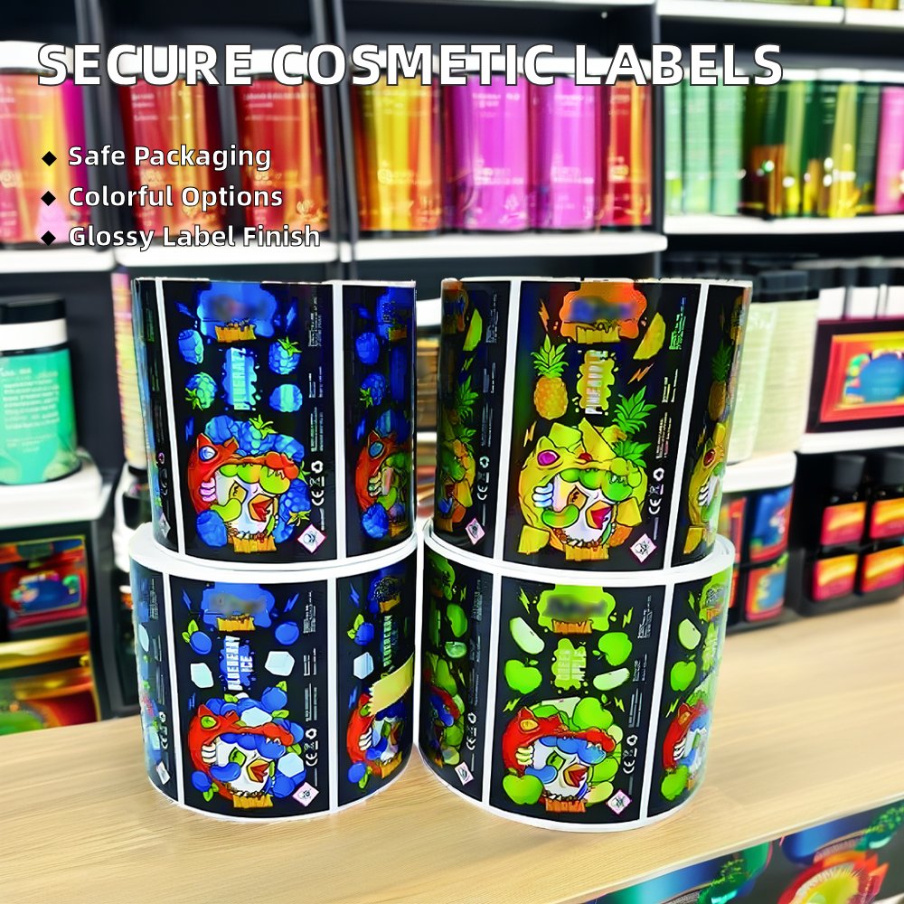 Custom Printed Self-Adhesive Durable Logo Vinyl PVC Stickers Holographic UV Resistant Weatherproof Business Labels