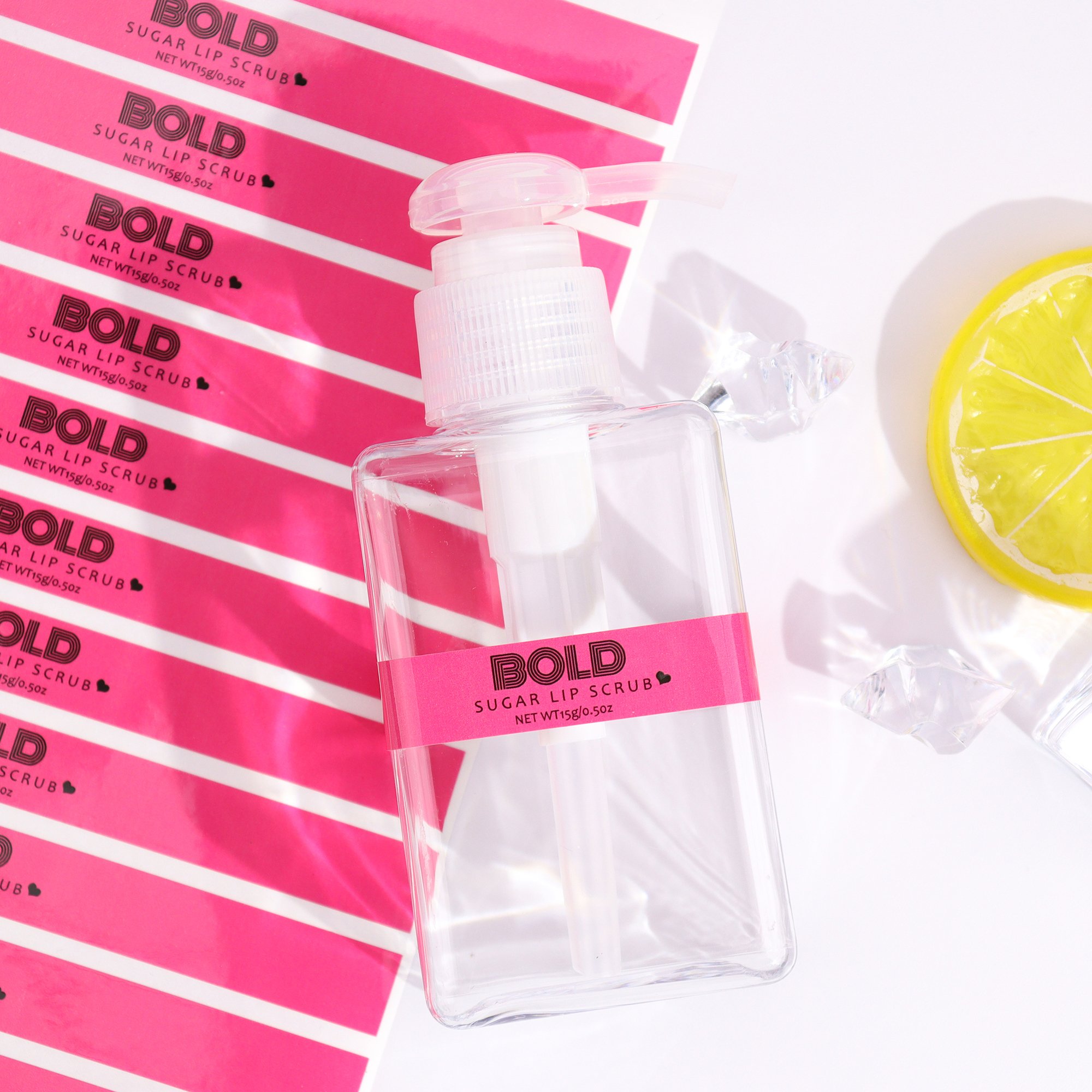 Custom Self Adhesive Waterproof Printing Vinyl Clear Transparent Label Logo Sticker Bottle Label Sticker