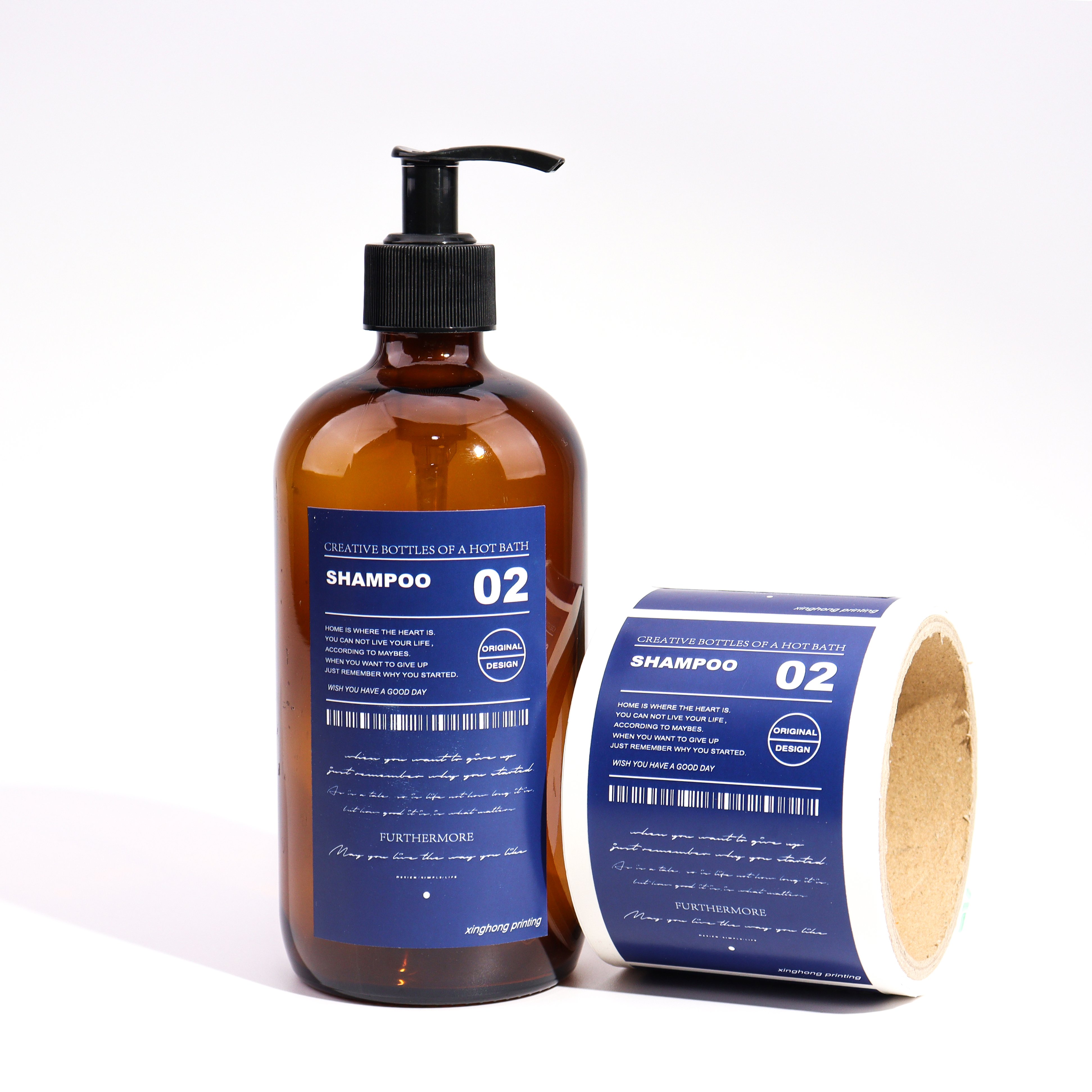 Custom Self Adhesive Waterproof Printing Vinyl Clear Transparent Label Logo Sticker Bottle Label Sticker